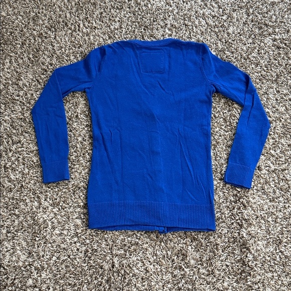 Abercrombie Kids Blue Cardigan Sweater, Size Girl’s Medium - Picture 4 of 4